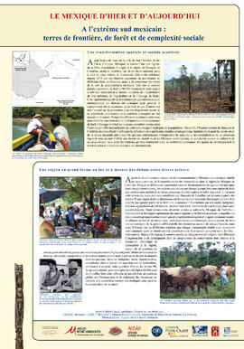 
Le Mexique, terrain de recherche pour l'archéologie et l'ethnologie française. A l'extrême sud mexicain : terres de frontière, de forêt et de complexité sociale
