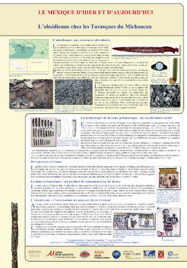 
Le Mexique, terrain de recherche pour l'archéologie et l'ethnologie française. L'obsidienne chez les Tarasques du Michoacan

