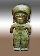 
Trois millénaires de civilisation entre Colombie et Equateur. La région de la Tumaco La Tolita. Vestiges matériels. Figurine Chorrera (Equateur). Musée de la Banque centrale de l'Equateur, Quito
