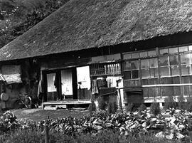
Le Japon de 1937 à 1939 vu par André Leroi-Gourhan, l'architecture rurale. Une cour de ferme à Harinoki, auprès du lac de Nojiri, Nagano
