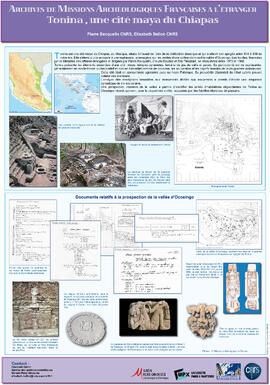 
Groupe d'Enseignement et de Recherche Maya (GERM), 13ème Conférence Maya Européenne, Musée du Quai Branly. Archives de missions archéologiques françaises à l'étranger. Tonina : une cité maya du Chiapas
