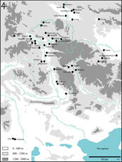 
Recherches franco-bulgares sur le site néolithique de Kovacevo en Bulgarie. Les structures. Carte de répartitions des sites du Néolithique ancien dans la vallée de la Struma

